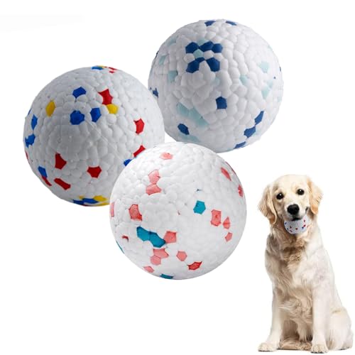 PcvGef Hundeball, 3 Stück Unzerstörbarer Ball Für Hunde, Ideal Für Outdoor Spielen, Schwimmen Und Training, ETPU Material, 6.3 cm, Für Große, Mittelgroße, Kleine Hunde Und Welpen PcvGef Hundeball, 3 Stück Unzerstörbarer Ball Für Hunde, Ideal Für Outdoor Spielen, Schwimmen Und Training, ETPU Material, 6.3 cm, Für Große, Mittelgroße, Kleine Hunde Und Welpen von PcvGef