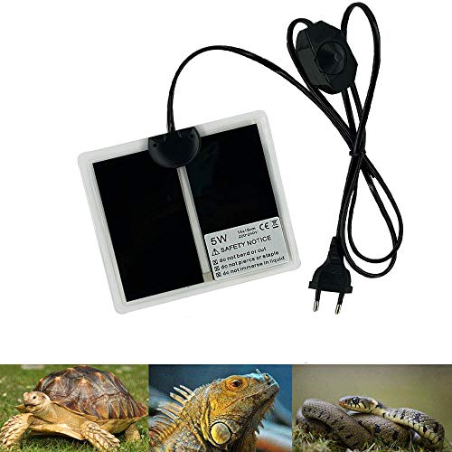 PeSandy Reptil Heizmatten, 15x14CM Nicht-klebendes Terrarium Heizkissen für Reptilien Schildkröten Schlangen Eidechse Gecko Einsiedlerkrebs Amphibien - Abnehmbares Unter Tank Reptil Heizmatte PeSandy Reptil Heizmatten, 15x14CM Nicht-klebendes Terrarium Heizkissen für Reptilien Schildkröten Schlangen Eidechse Gecko Einsiedlerkrebs Amphibien - Abnehmbares Unter Tank Reptil Heizmatte von PeSandy