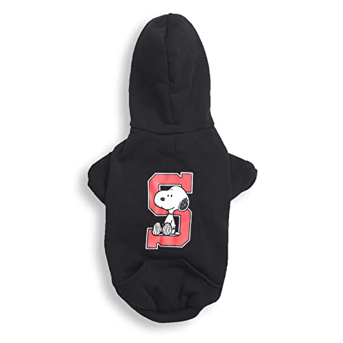 Peanuts for Pets Snoopy Collegiate Dog Hoodie Hundepullover, groß | Weiche und Bequeme Hundebekleidung Hundebekleidung Hundeshirt | Peanuts Snoopy Großer Hundepullover, großes Hundeshirt für große von Peanuts for Pets