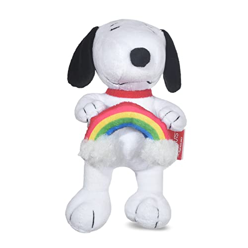 Peanuts: Love Snoopy Rainbow Quietschspielzeug für Haustiere, 22,9 cm, Peanuts für Haustiere, 22,9 cm, Snoopy Love Quietschspielzeug, Erdnüsse Hundespielzeug, Snoopy von Peanuts for Pets