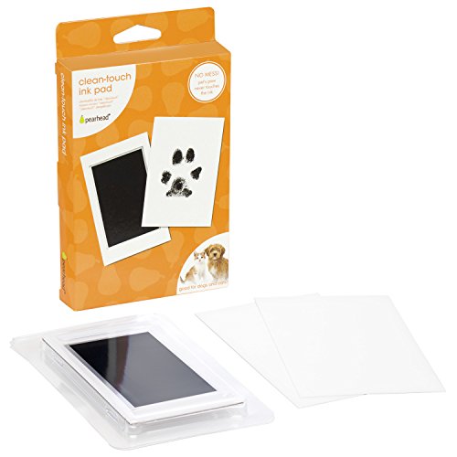 Pearhead S/M Paw Print Clean Touch Ink Pad, Dog or Cat Pet Owner Keepsake, DIY Inkless Impression Making Kit, Small/Medium von Pearhead
