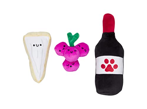Pearhead Pawrcuterie Board Hundespielzeug, 3er Set, Weinkäse & Traube Hundespielzeug, Charcuterie Board Spielzeug Set für Haustiere, Must-Have Plüsch Kauspielzeug für Haustierbesitzer Pearhead Pawrcuterie Board Hundespielzeug, 3er Set, Weinkäse & Traube Hundespielzeug, Charcuterie Board Spielzeug Set für Haustiere, Must-Have Plüsch Kauspielzeug für Haustierbesitzer von Pearhead