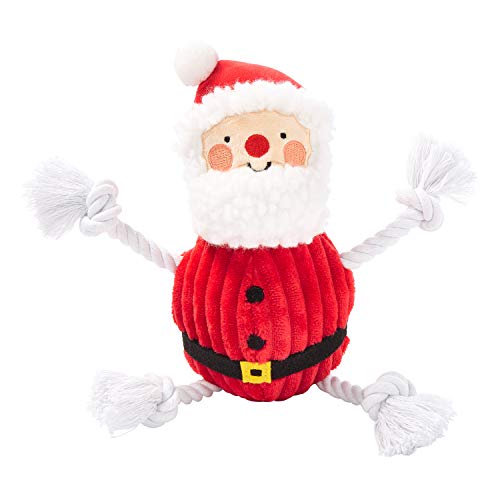 Pearhead The Real Santa Claus Dog Toy, Perfect Holiday Stocking Stuffer Or Gift for Your Dog, Interactive Rope Tug Toy von Pearhead