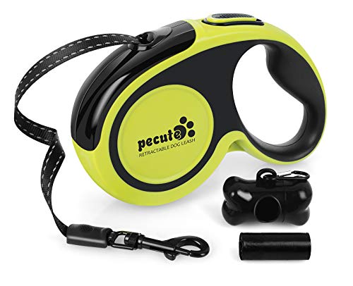 pecute Hunde Rollleine Kleine Hunde 5m, Einziehbare Hundeleine mit Leuchtenden Reflektierenden Maschen, Ergonomischem rutschfest-Griff, Kostenlose Müllbox und Müllsack, Max. Belastet 66 Pfund pecute Hunde Rollleine Kleine Hunde 5m, Einziehbare Hundeleine mit Leuchtenden Reflektierenden Maschen, Ergonomischem rutschfest-Griff, Kostenlose Müllbox und Müllsack, Max. Belastet 66 Pfund von pecute