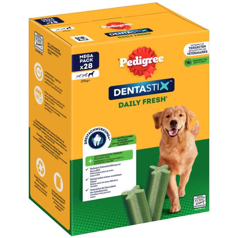 112 x Pedigree Dentastix Tägliche Zahnpflege/ Fresh Tägliche Frische - Fresh - für große Hunde (>25 kg) von Pedigree