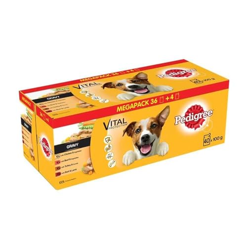 MARS - Pedigree Pouch Mixed Chunks in Gravy 40/36 Pack - 100g - EU/UK MARS - Pedigree Pouch Mixed Chunks in Gravy 40/36 Pack - 100g - EU/UK von Pedigree