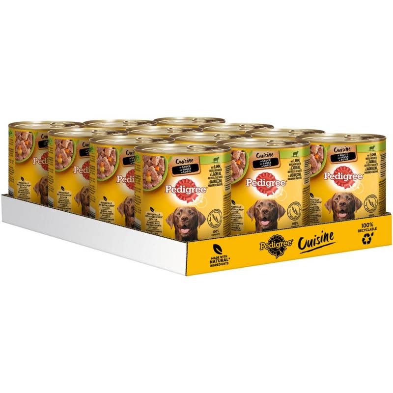 PEDIGREE Cuisine Sauce Lamm, Nudeln & Karotten 12x800g von Pedigree