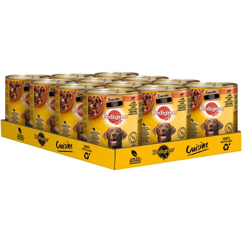 PEDIGREE Cuisine Sauce Rind, Nudeln, Karotten 12x800g von Pedigree