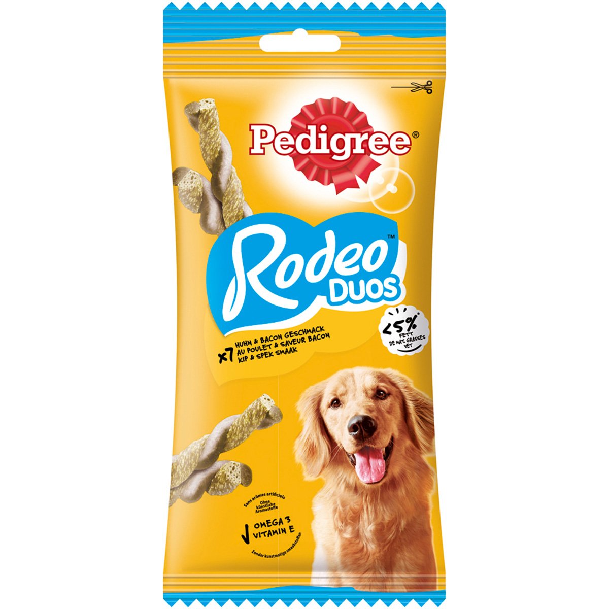 Pedigree® Snacks Rodeo - mit Huhn & Bacon 5x7 Stück von Pedigree