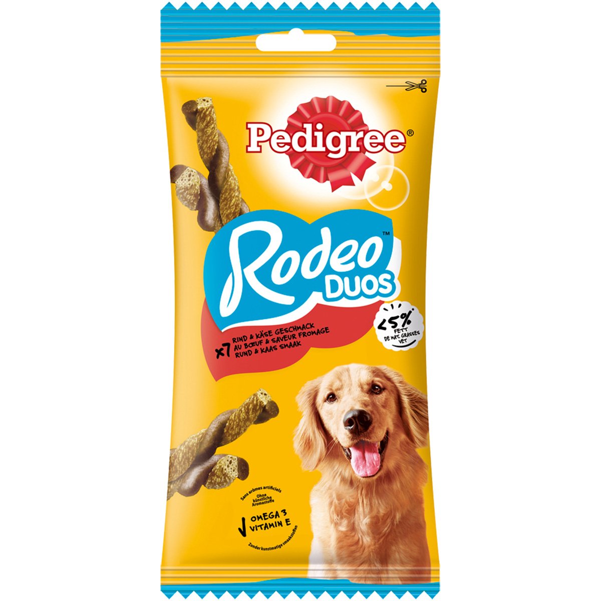Pedigree® Snacks Rodeo - mit Rind & Käse 5x7 Stück von Pedigree