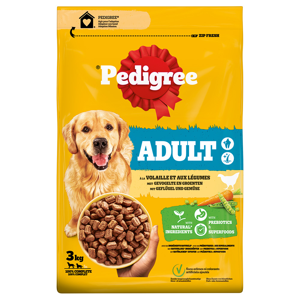 Pedigree Adult Geflügel & Gemüse - 3 kg Pedigree Adult Geflügel & Gemüse - 3 kg von Pedigree