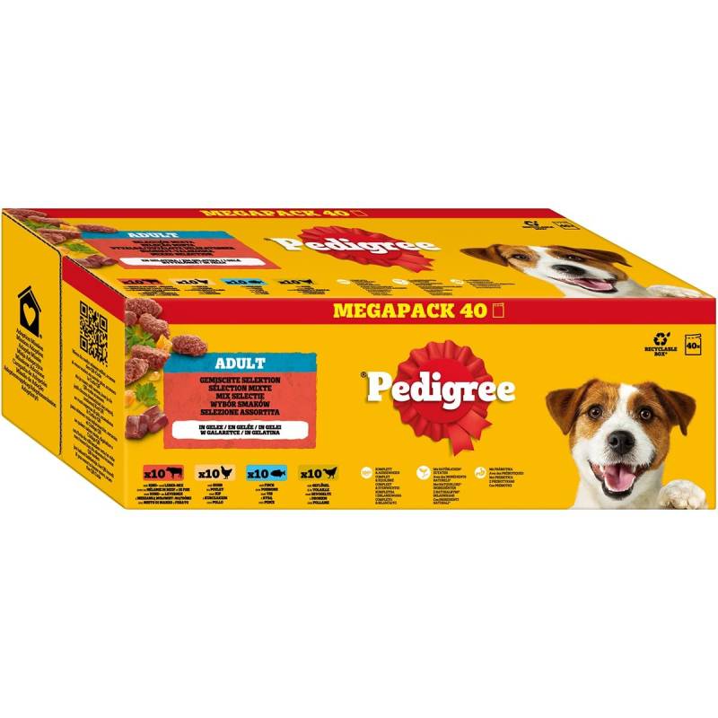Pedigree Adult Gemischte Selektion in Gelee 40x100 g von Pedigree