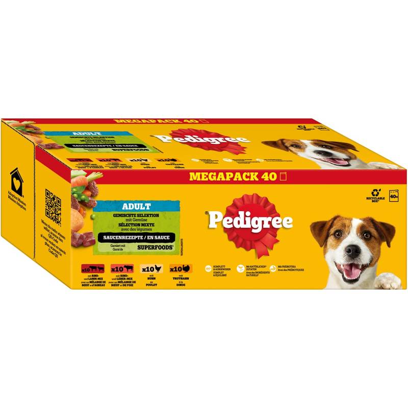Pedigree Adult Gemischte Selektion in Sauce 40x100 g von Pedigree