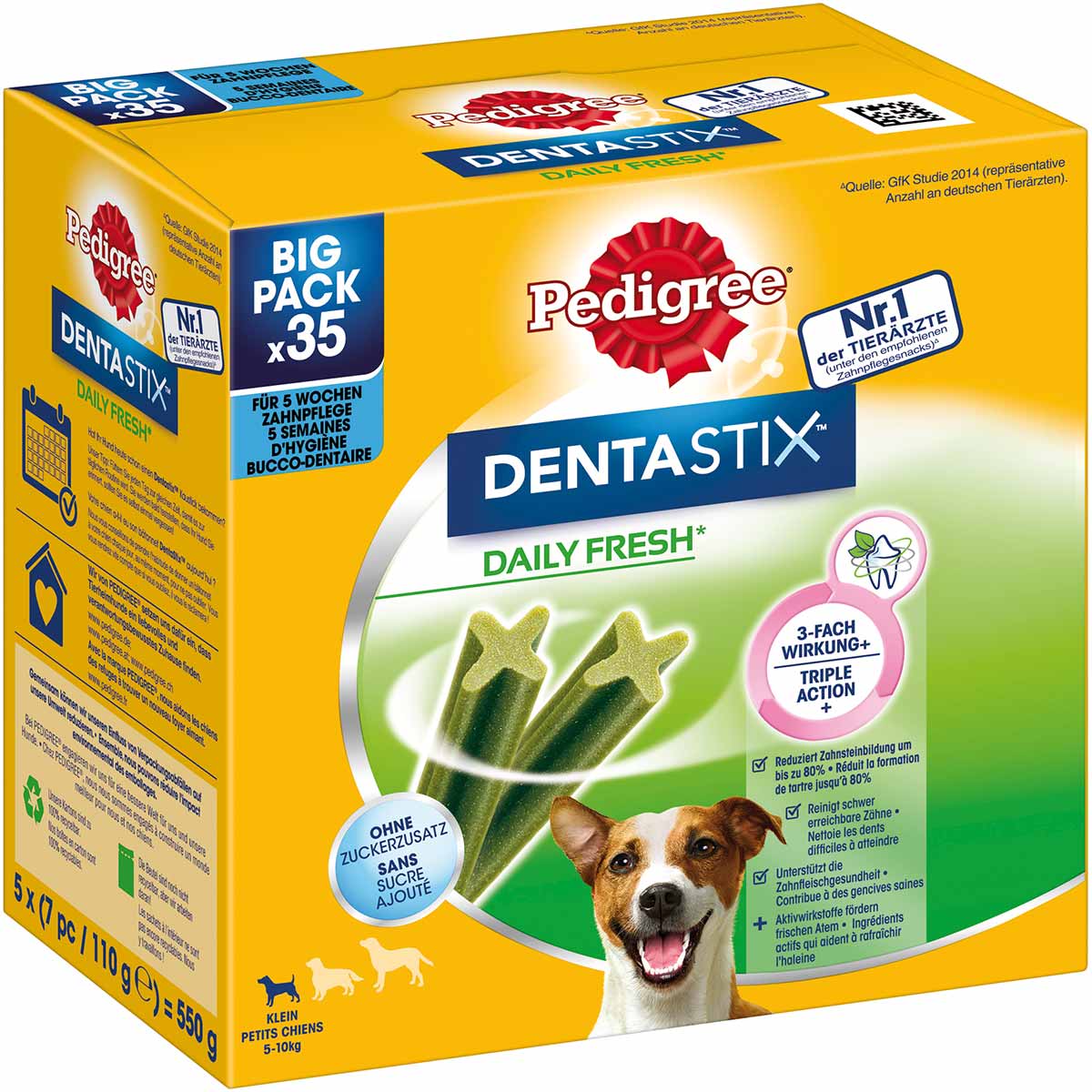 Pedigree DentaStix Daily Fresh für Kleine Hunde 2x35 Stück von Pedigree