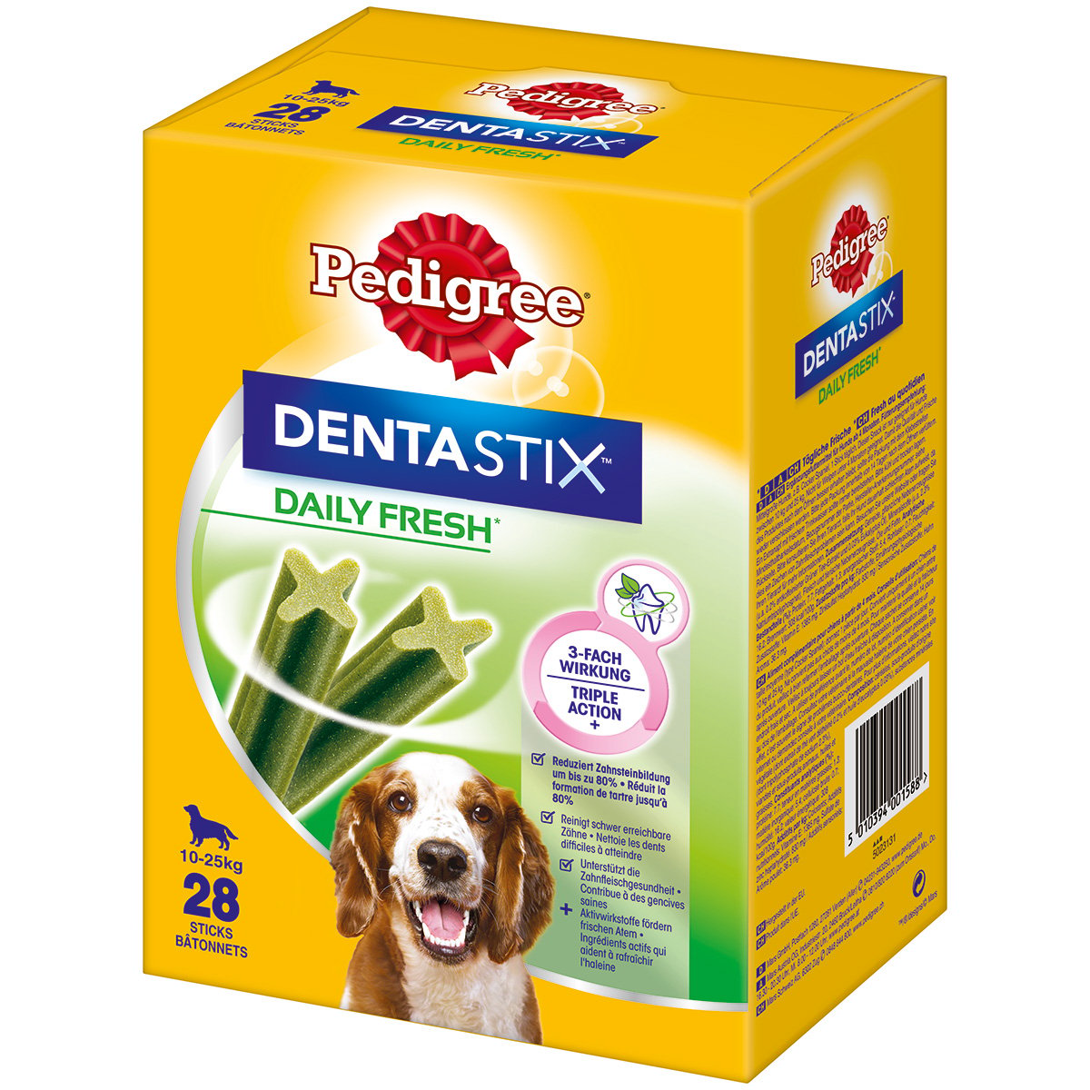 Pedigree DentaStix Fresh 28 Stück für mittelgroße Hunde von Pedigree