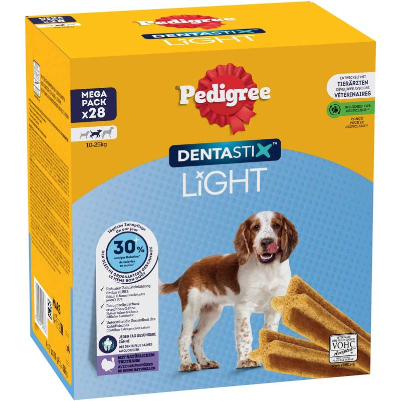Pedigree DentaStix Light für mittelgroße Hunde 4x7 Stück von Pedigree