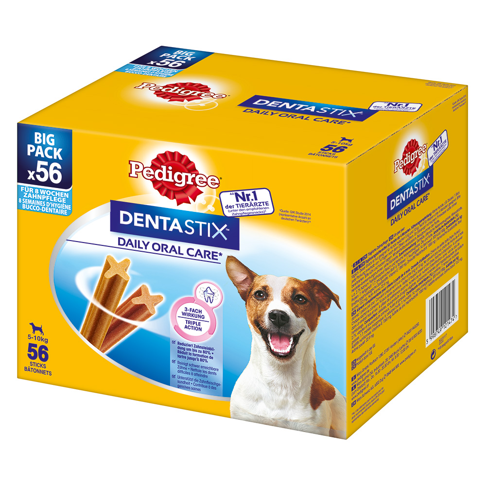 Zahnpflege Snack: Pedigree Dentastix für kleine Hunde (5-10 kg) - Multipack (168 Stück) für kleine Hunde (5-10 kg) von Pedigree