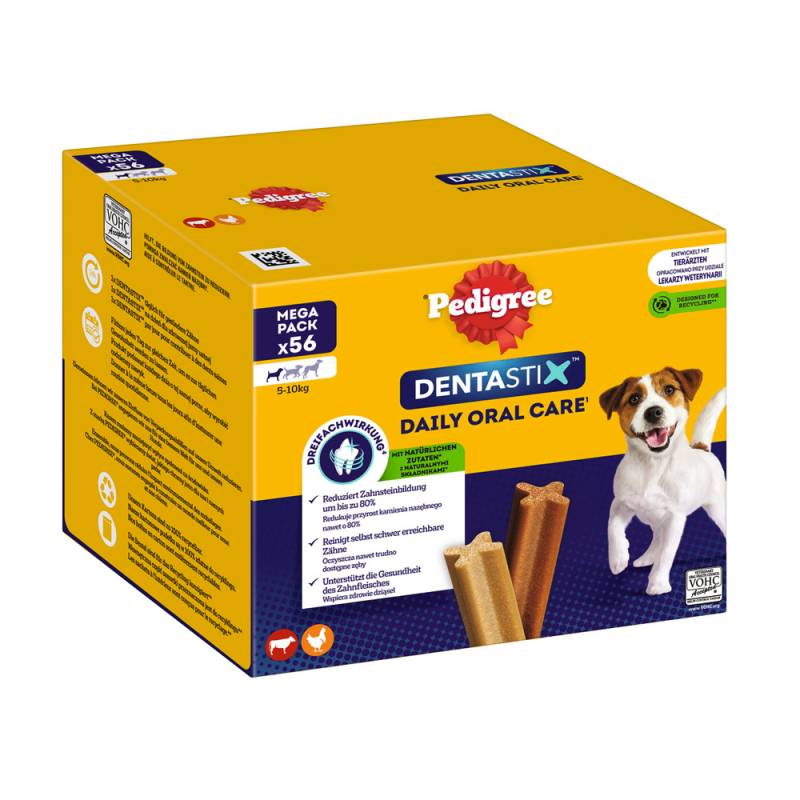 Zahnpflege Snack: Pedigree Dentastix für kleine Hunde (5-10 kg) - Multipack (56 Stück) von Pedigree