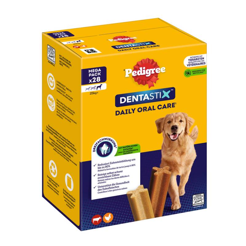 Zahnpflege Snack: Pedigree Dentastix für große Hunde (>25 kg) - Multipack (28 Stück) von Pedigree