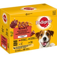 Pedigree Frischebeutel in Gelee - 12 x 100 g (4 Sorten gemischt) von Pedigree