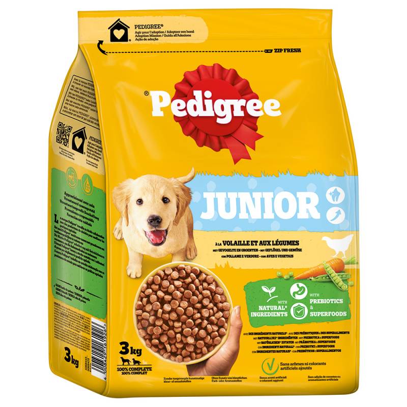Pedigree Junior Geflügel & Gemüse - Sparpaket: 3 x 3 kg von Pedigree