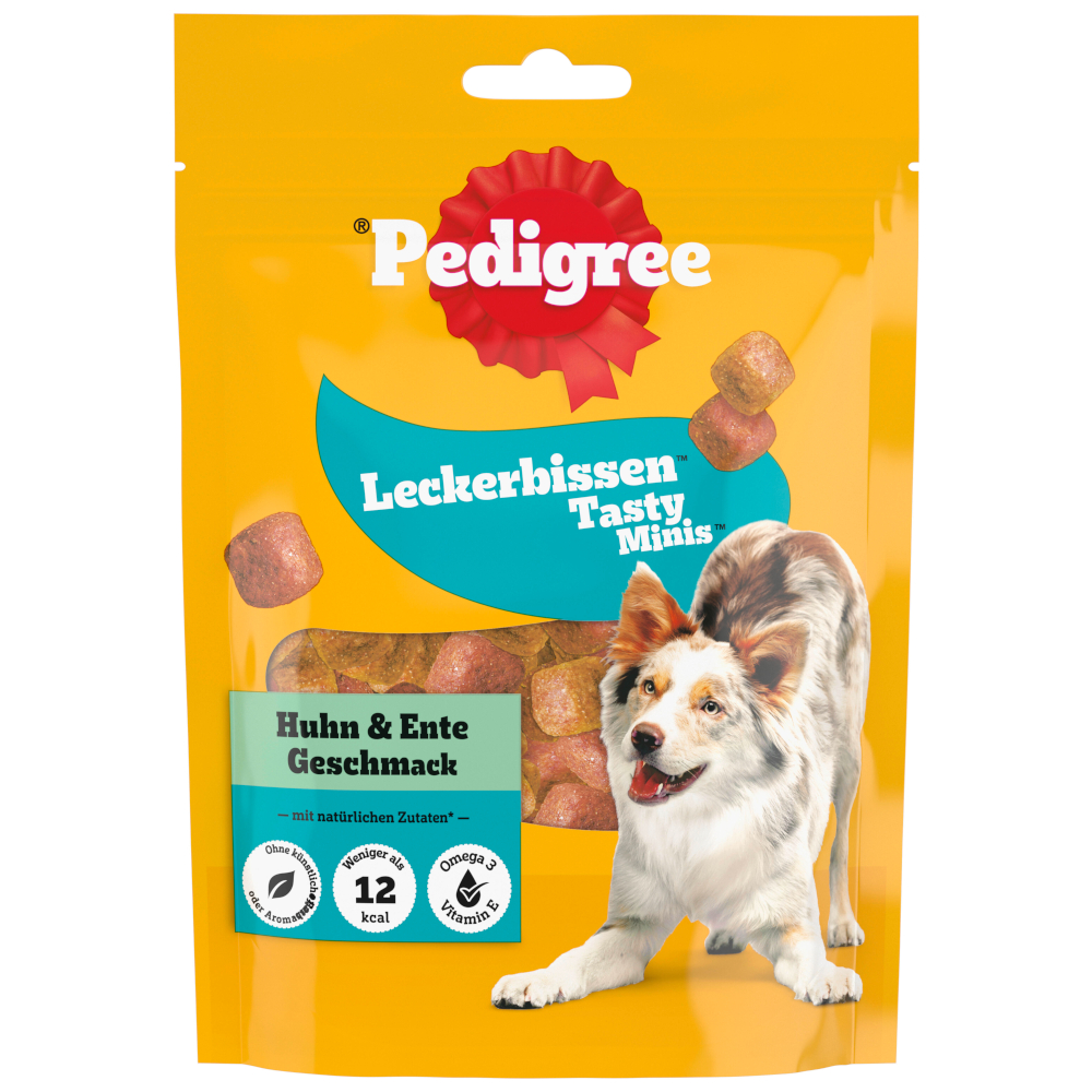 Pedigree Leckerbissen - 130 g Tasty Minis Huhn & Ente-Geschmack von Pedigree