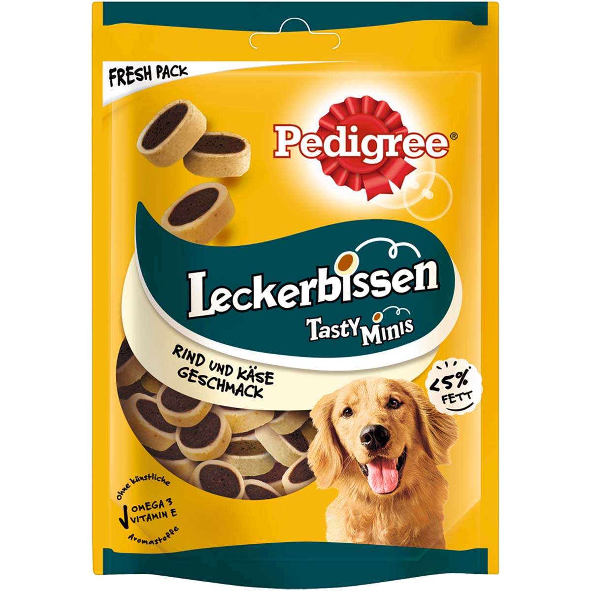 Pedigree Leckerbissen Mini-Happen mit Käse und Rind 140g 1x 140g von Pedigree