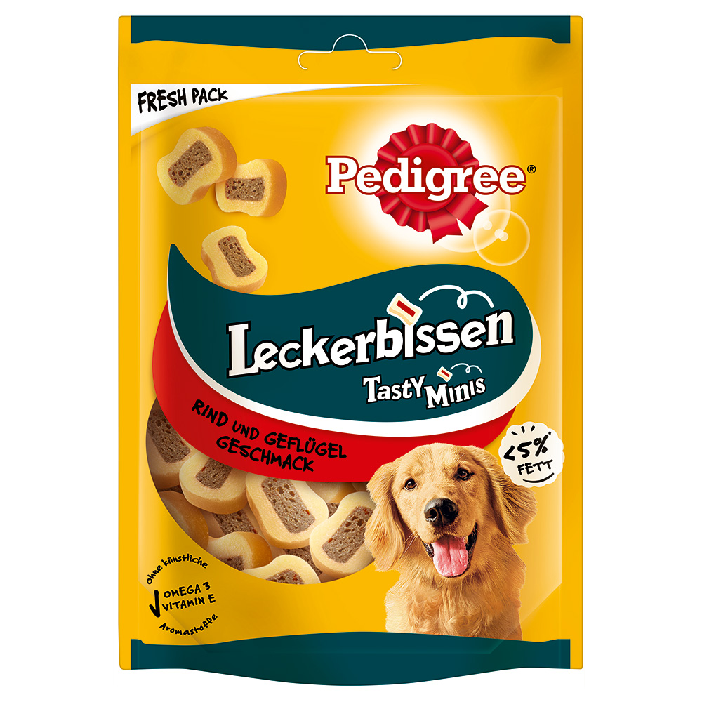 Pedigree Leckerbissen - Sparpaket: 6 x 155 g Rind und Geflügel von Pedigree