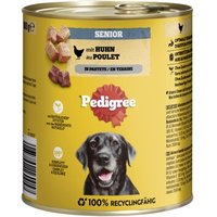 Pedigree Nassfutter Hund Senior, Huhn, in Pastete 12x800 g von Pedigree