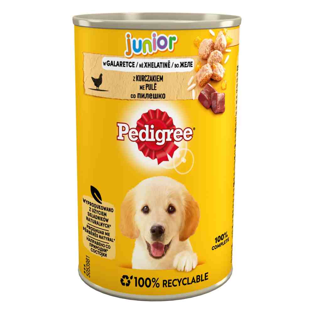Pedigree Nassfutter zum Sonderpreis! - Junior mit Huhn in Gelee (24 x 400 g) von Pedigree