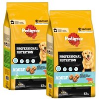 Pedigree Professional Nutrition Adult Rind & Gemüse 2x12 kg von Pedigree