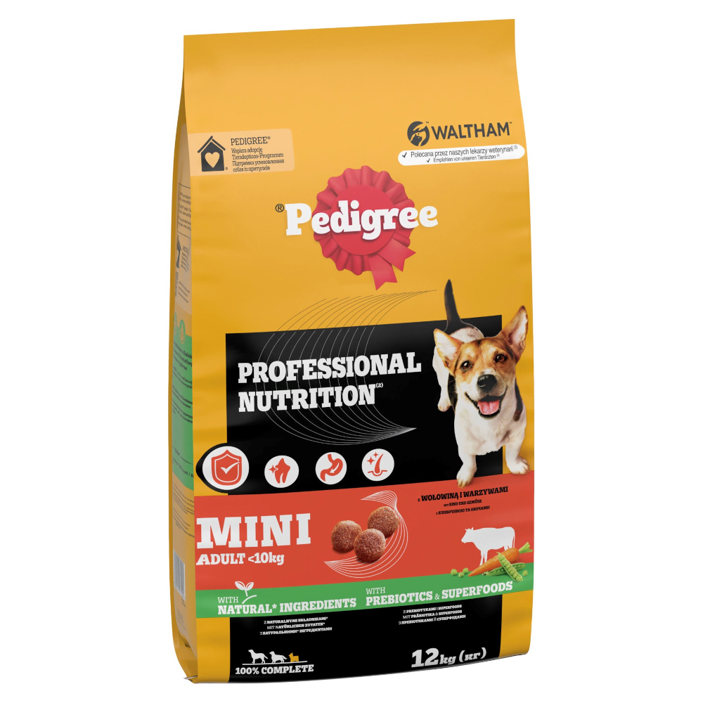 Pedigree Professional Nutrition Mini Adult mit Rind & Gemüse - 12 kg von Pedigree