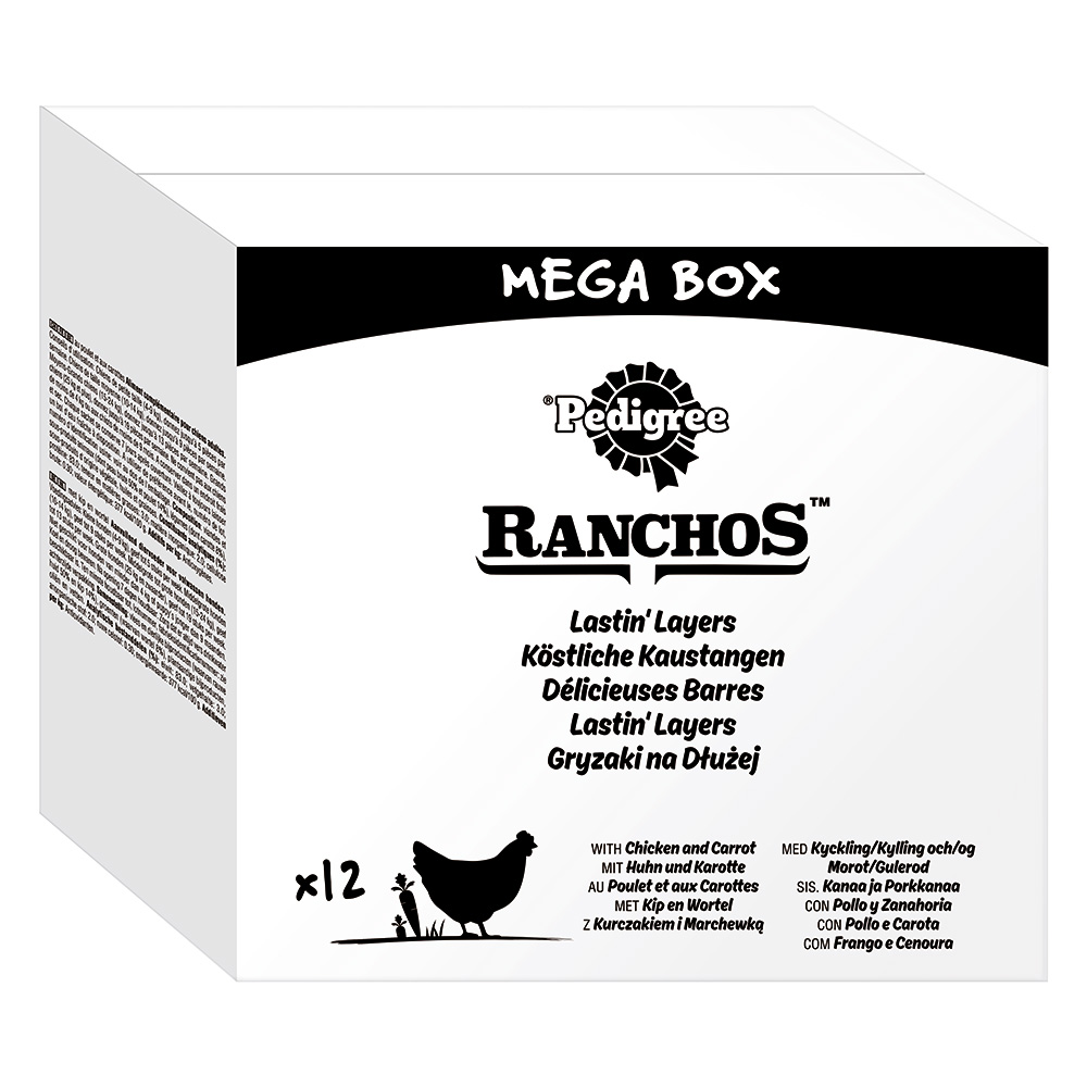 Pedigree Ranchos Köstliche Kaustangen - Huhn & Karotten (12 x 40 g) von Pedigree