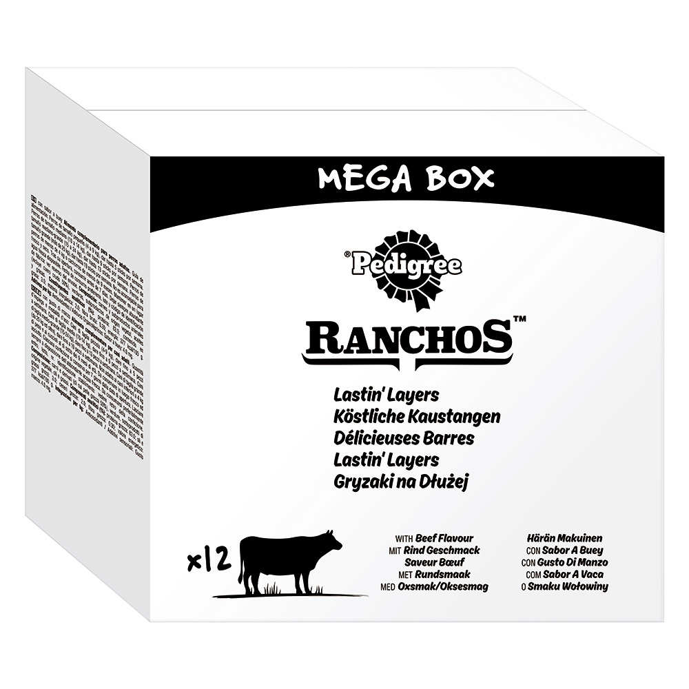 Pedigree Ranchos Köstliche Kaustangen - Rind (12 x 40 g) von Pedigree