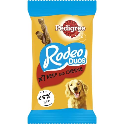 Pedigree Rodeo Duos X7 Rind und Käse, transparent, 123 g von Pedigree