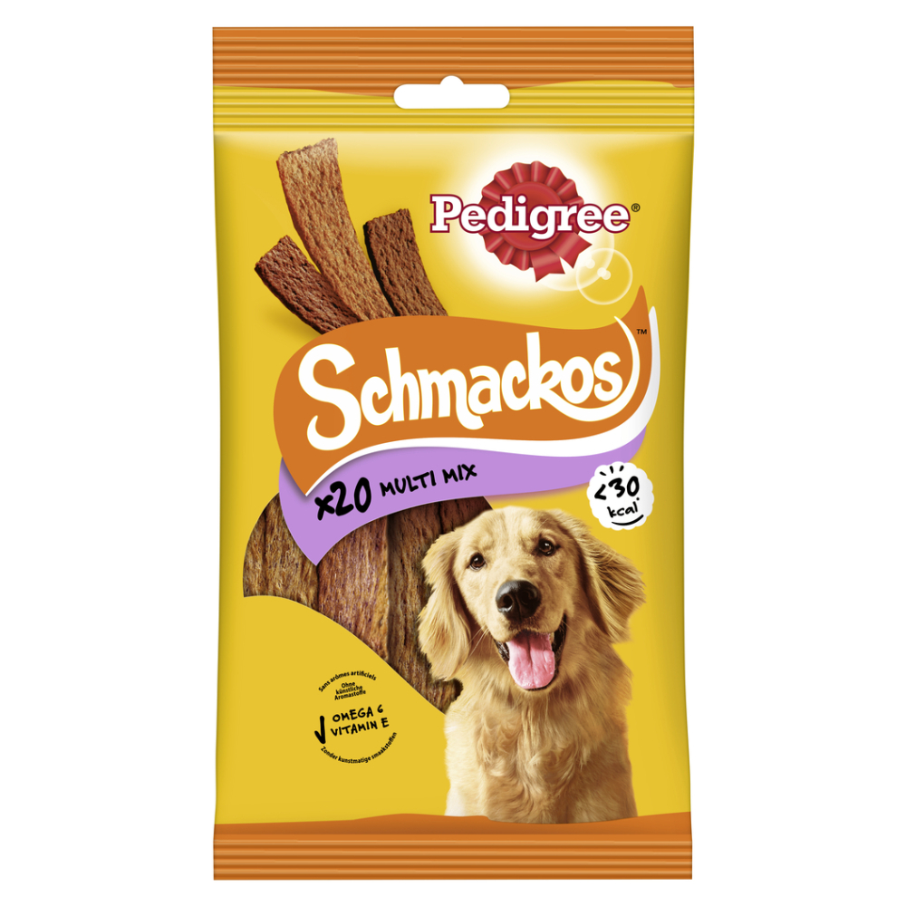 Pedigree Schmackos - Sparpaket: 14 x 144 g, 3 Sorten (280 Stück) von Pedigree