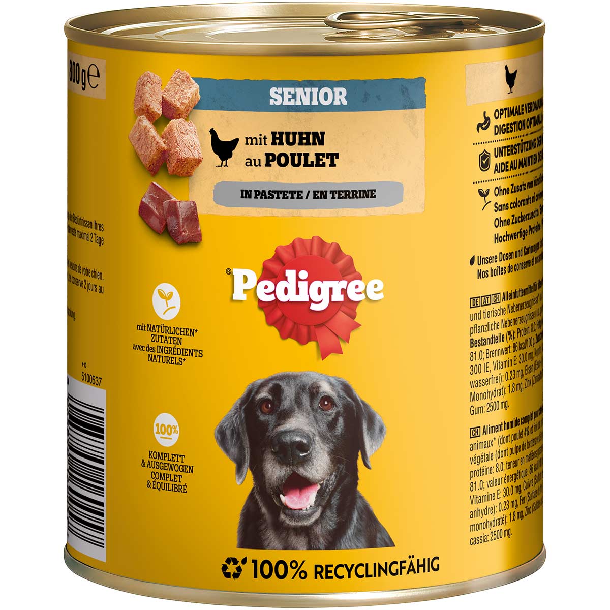 Pedigree Senior Huhn Pastete 12x800 g Pedigree Senior Huhn Pastete 12x800 g von Pedigree