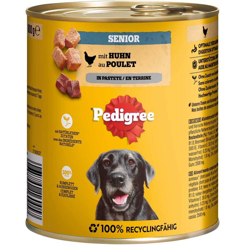 Pedigree Senior Huhn Pastete 12x800 g von Pedigree
