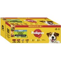 Pedigree Nassfutter Hund Adult, Multipack, Gemischte-Selektion mit Gemüse, in Sauce 40x100 g von Pedigree