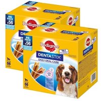Pedigree Zahnpflege Dentastix Multipack für mittelgroße Hunde 2x56 Stück von Pedigree