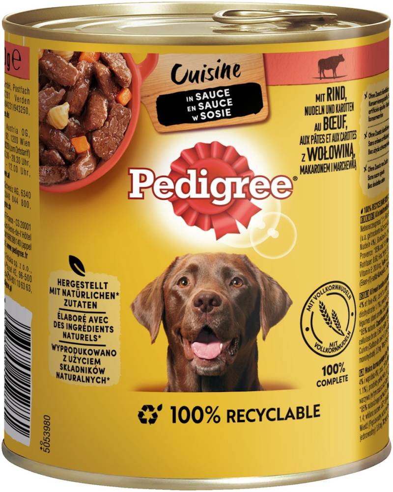 Pedigree in Sauce 800 Gramm Hundenassfutter von Pedigree