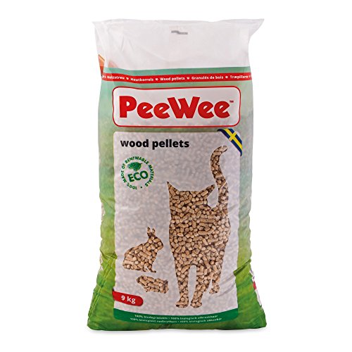 14 L / 9 KG PeeWee Holzstreu Katzenstreu Einstreu Bio Öko Streu Pellets von PeeWee