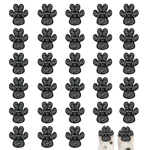 Peelanmall 28 Stück Pfotenschutz für Hunde, Anti-Rutsch Selbstklebende Silikon-Gel Hundeschuhe Hund Pfote Protector, Schutz vor Verbrühungen rutschfest Hund Schuhe für ältere und kranke Hunde (XL) von Peelanmall