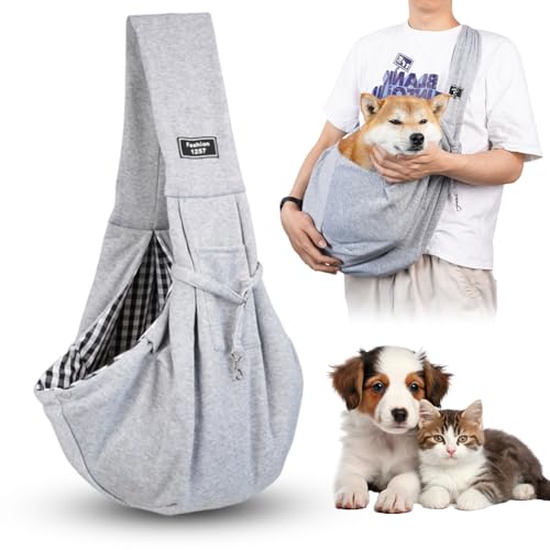 Hundetrage, Hundetragetuch, Umhängetasche für Haustiere, Hundetasche, Tragetasche Hund, Hunde Tragetasche, Hundetragetasche Welpen, für für den Spaziergang, Aktivitäten im Freien und Ausflüge (Grau) Hundetrage, Hundetragetuch, Umhängetasche für Haustiere, Hundetasche, Tragetasche Hund, Hunde Tragetasche, Hundetragetasche Welpen, für für den Spaziergang, Aktivitäten im Freien und Ausflüge (Grau) von Peelanmall