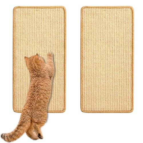 Kratzmatte Katze, Sisal Kratzteppich, Selbstklebend Kratzteppich Katze Wand, Kratzmatte Katze Sofa, DIY Climbing Cat Scratcher, Katzen Kratzbrett, Geeignet für Sofamöbeltüren, 2 Stück (Natur 50*25cm) Kratzmatte Katze, Sisal Kratzteppich, Selbstklebend Kratzteppich Katze Wand, Kratzmatte Katze Sofa, DIY Climbing Cat Scratcher, Katzen Kratzbrett, Geeignet für Sofamöbeltüren, 2 Stück (Natur 50*25cm) von Peelanmall