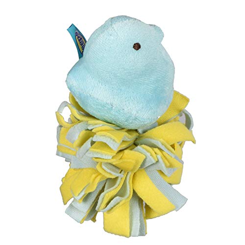 Peeps for Pets Plüschküken Fleece-Unterseite Hundespielzeug in Blau und Gelb Blau Peeps Chick Hundespielzeug, kleines Plüsch-Hundespielzeug mit Quietscher, weiches und quietschendes Hundespielzeug für von Peeps