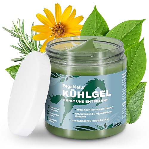 PegaNatur Kühlgel 500ml Pferdebalsam wärmend und kühlend [extrastark] Pferdebalsam kühlend mit Arnika und Kampferöl bei Gelenkschmerzen Pferde Muskelentspannung Horse Pferd Entspannung Pferdesalbe von PegaNatur