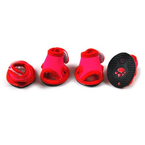 Pegasus Selmai Modische Hundesandalen, Stiefel, wasserdichte Hundeschuhe, verstellbare Sommerschuhe für kleine Hunde und Katzen von Pegasus