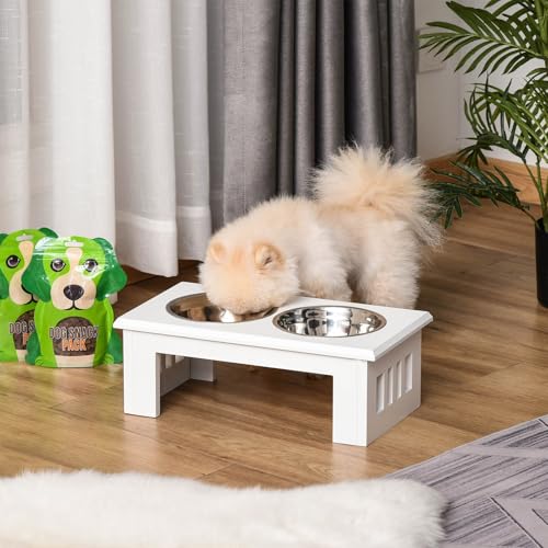 Erhöhter Hundenapf Futternapf mit 2 Näpfe Wassernapf Edelstahlnäpfen Fressnapf Futterstation Hundenäpfe für Mittlere Hunde Katzen,minimalistisch weiß,leicht zu reinigen & montieren Erhöhter Hundenapf Futternapf mit 2 Näpfe Wassernapf Edelstahlnäpfen Fressnapf Futterstation Hundenäpfe für Mittlere Hunde Katzen,minimalistisch weiß,leicht zu reinigen & montieren von Peiaw