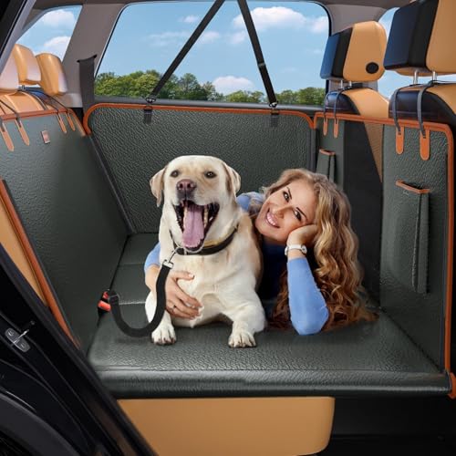 Hundedecke Auto Rückbank mit Harter Unterseite,3-in-1 Sitzvergrößerung & Sitzbezüge & Hundegitter,Rücksitz mit Seitenschutz und Sichtfenster,Kratzfeste und Wasserabweisende Autodecke Hund Hundedecke Auto Rückbank mit Harter Unterseite,3-in-1 Sitzvergrößerung & Sitzbezüge & Hundegitter,Rücksitz mit Seitenschutz und Sichtfenster,Kratzfeste und Wasserabweisende Autodecke Hund von Peiaw